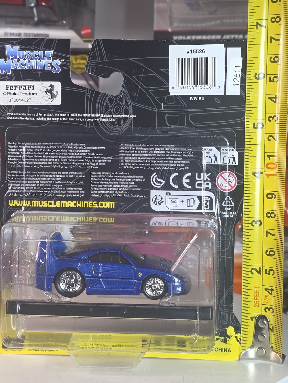 Muscle Machines Series 10 Ferrari F40 #59 Le Mans “Pilot” Blue 2026 Release - Picture 9 of 13